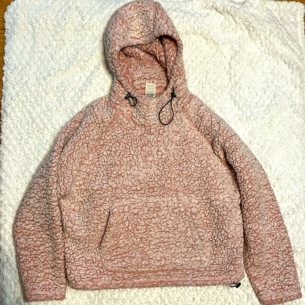 Victoria’s Secret Pink Sherpa Hooded Sweatshirt